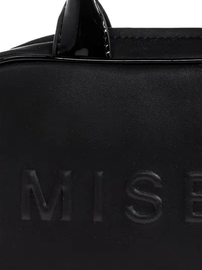 Misbhv Embossed Logo Top-handle Tote Bag In Black