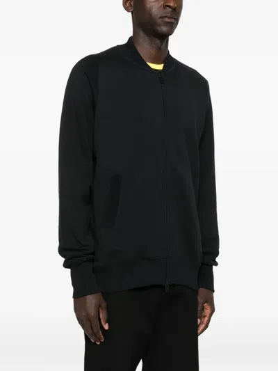 Y-3 Adidas Logo Cotton Sweatshirt In Black