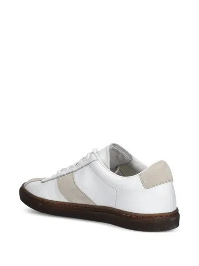 Common Projects Panelled Leather Sneakers In White