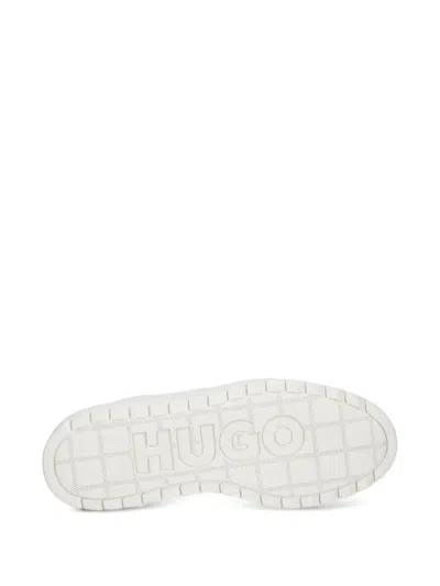 Hugo Boss Platform-sole Sneakers In White