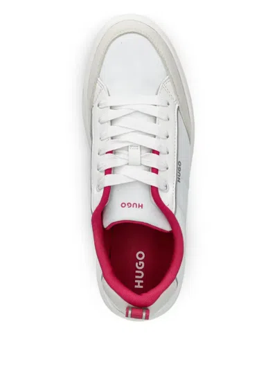 Hugo Boss Platform-sole Sneakers In White