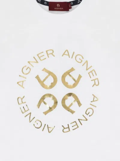Aigner Logo-print T-shirt In White