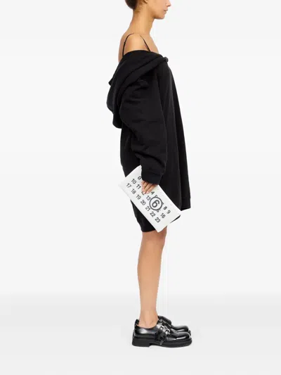 Mm6 Maison Margiela Numeric Clutch Bag In White