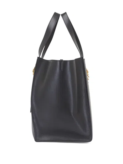 Dorothee Schumacher Tote Bag In Soft Calf Leather With D-ring Hardware In Black