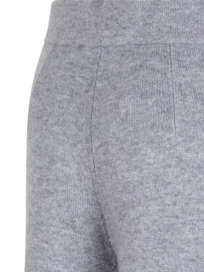 Max Mara Cashmere Wool Trousers In Gray