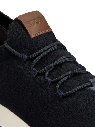 Tod's Calzino Running Black Sneakers In Black