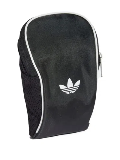 Adidas Originals Logo-print Messenger Bag In Black