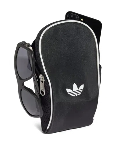 Adidas Originals Logo-print Messenger Bag In Black