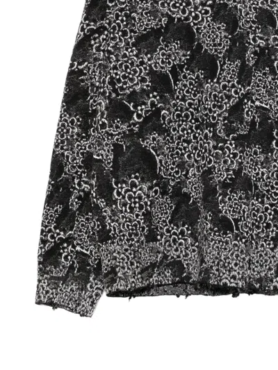 Jnby Flower-print Sweatshirt In Black