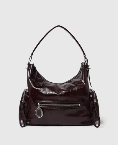 Stella Mccartney Dartmoor Shoulder Bag Adjustable Strap In Burgundy