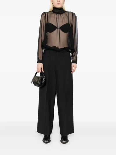 Jnby Wool Trousers In Black