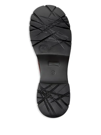 Camper 54mm Milah Zip-front Platform Boots In Brown