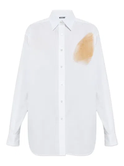 Moschino Abstract-print Shirt In White