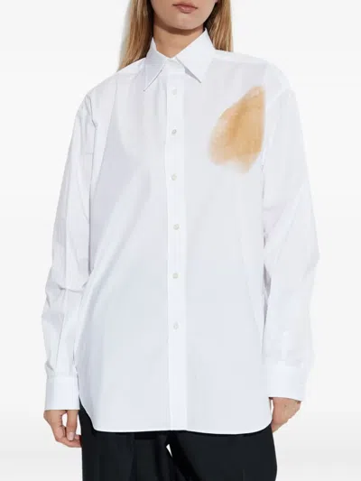 Moschino Abstract-print Shirt In White