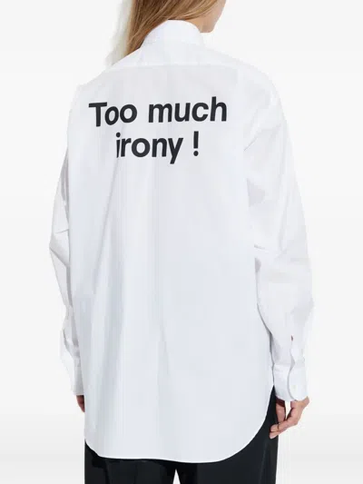 Moschino Abstract-print Shirt In White