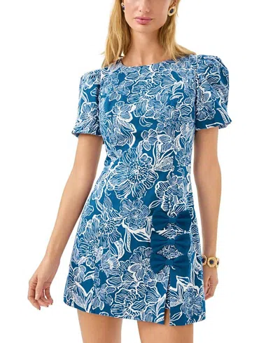 Lilly Pulitzer Lala Skirted Romper In Blue