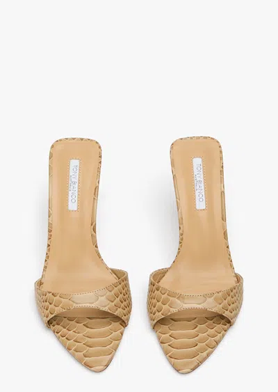 Tony Bianco Hallie Tan Python In Brown