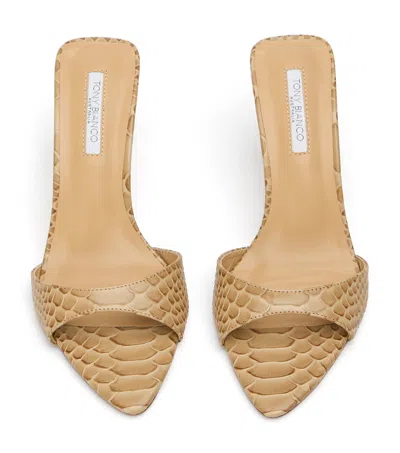 Tony Bianco Hallie Tan Python In Brown