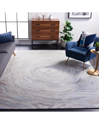 Safavieh Abstract Calmira Hand-tufted Wool-blend Rug In Gray