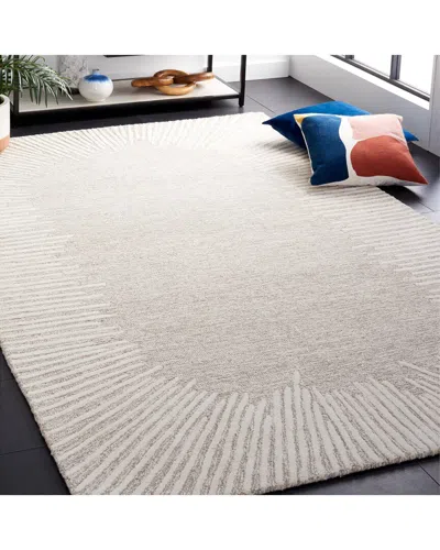 Safavieh Abstract Melina Hand-tufted Wool-blend Rug In Gray