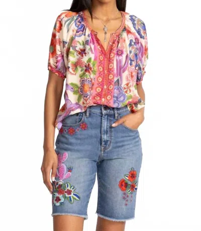 Johnny Was Avah Button Down Shirt In Kallie In Multi