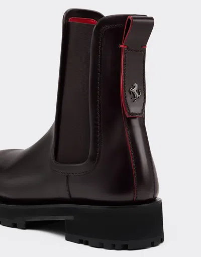 Ferrari Chelsea Boot In Matte Leather In Brown