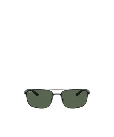 Ray Ban 60mm Rectangular Sunglasses In Green