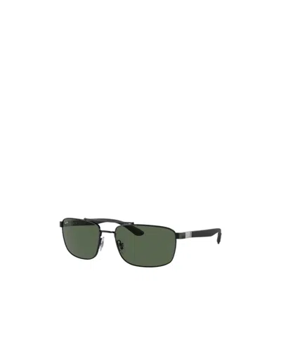 Ray Ban 60mm Rectangular Sunglasses In Green