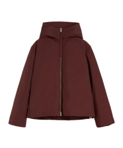 Jil Sander 06 Puffer Jackets Bordeaux In Brown