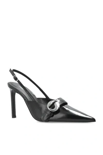 Coperni 110mm Slingback Pointed-toe Pumps In Black
