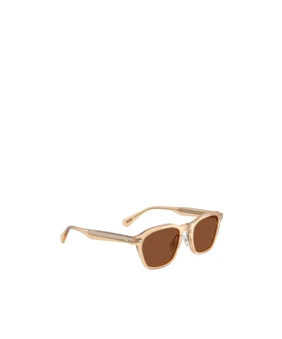 Oliver Peoples 52mm Rectangular Polarized Sunglasses In Brown
