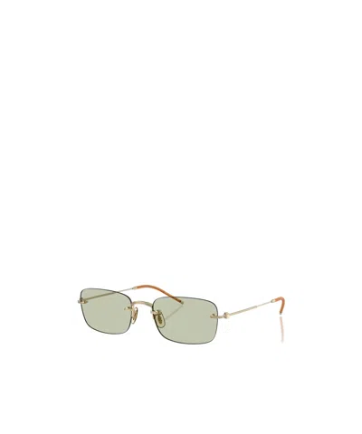 Oliver Peoples Tk-10 Rectangular-frame Glasses In Green