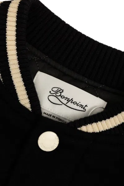 Bonpoint Long-sleeved Casual Jacket In Black
