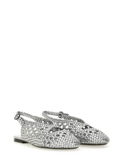 Hereu Slingback Sandal Empuria Metallic In Silver