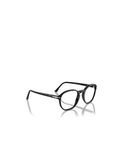 Persol Round Frame Glasses In Black