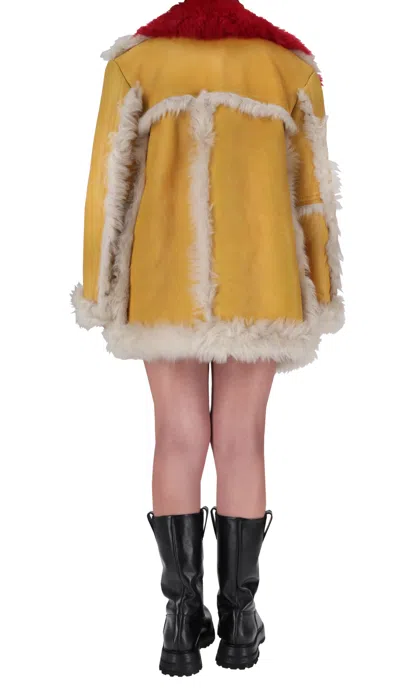 Prada Long-sleeved Coat In Multi