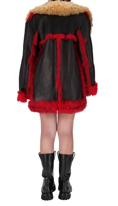 Prada Long-sleeved Coat In Multi