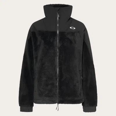 Oakley Zip-fastening Sherpa-fleece Jacket In Black