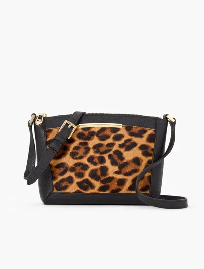 Talbots Calf Hair & Pebble Leather Crossbody Bag - Black/tan - 001  In Multi