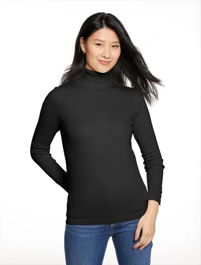 Talbots Plus Size - Perfect Turtleneck - Black - 3x  In Black