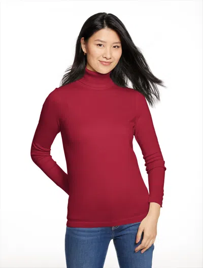 Talbots Plus Size - Perfect Turtleneck - Port Wine - 2x  In Burgundy