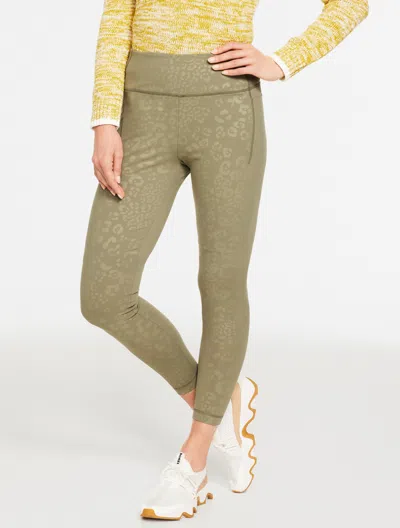 Talbots Out & About Leggings - Spot On - Sagebrush - Small  In Brown