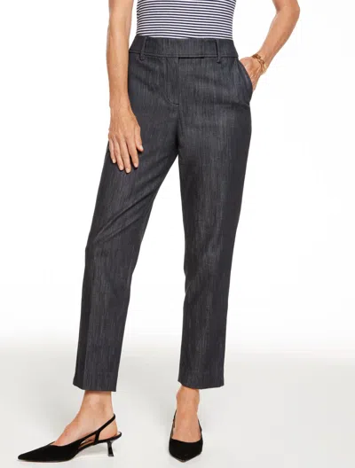 Talbots Plus Size - Slim Leg Refined Denim Pants - Black/white - 24  In Multi