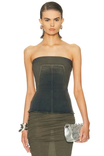 Rick Owens Bustier Top In Black