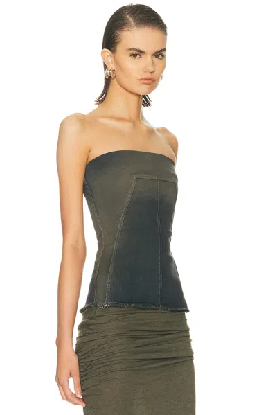 Rick Owens Bustier Top In Black