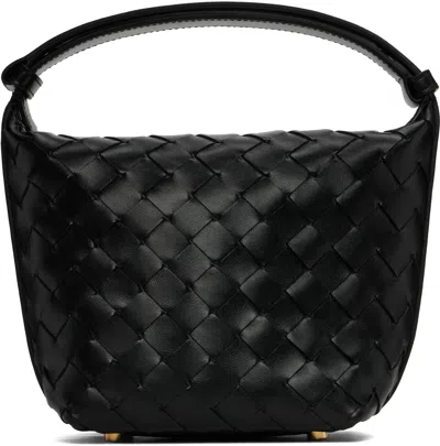 Bottega Veneta Black Micro Wallace Bag