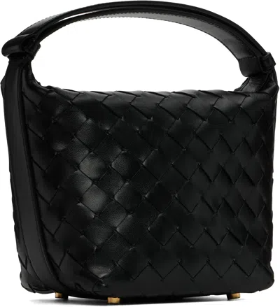 Bottega Veneta Black Micro Wallace Bag