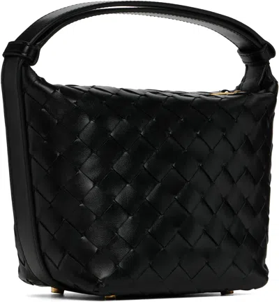 Bottega Veneta Black Micro Wallace Bag