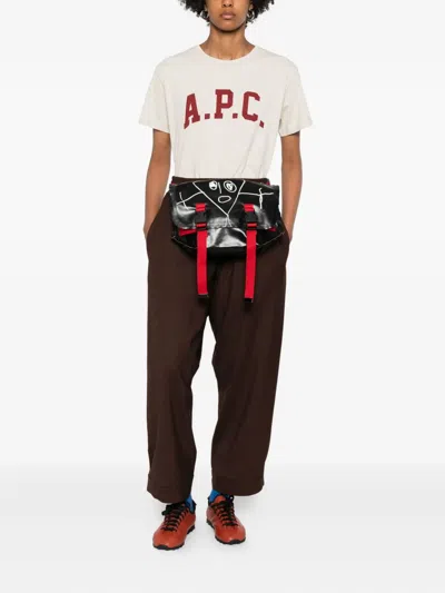 Apc Logo-print T-shirt In White