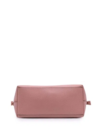 Pre-owned Gucci 2016-2025 Medium Leather Gg Charm Dome Satchel In Pink